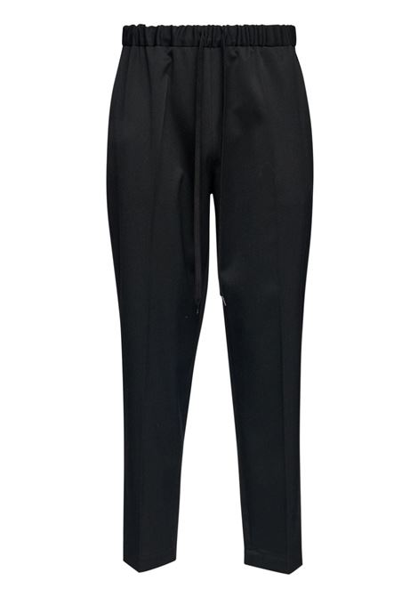 Black drawstring tailoring trousers MM6 Maison Margiela - women